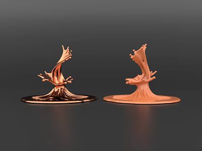 Fly-measured liquid fluid splash water spray fly-measured water spray water drop tornado tornado tornado shape vortex ornament creative hand-made toy 3d model