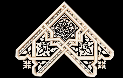 European-style carved 3d model