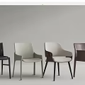 Modern Dining Chairs With Sleek Design And Multiple Color Options For Home Use 3d model