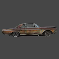 Rusty Buick Skylark 3d model