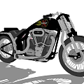 Modern Motorcycle 3d model