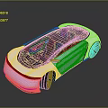 Futuristic Electric Concept Car With Sleek Silver Body Transparent Roof And Aerodynamic Design