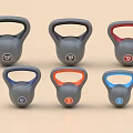 Kettlebells With Colorful Handles For Home Gym Fitness Training Equipment