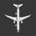 White Modern Airliner with Single Aisle Twin Engine Fuselage Wings and Tail Design