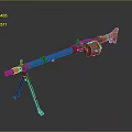 Browning machine gun Browning machine gun Browning machine gun machine gun bullet 3d model