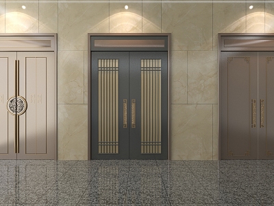 New Chinese Style Entrance Door model