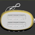 Golden Shiny SMEG Toaster A Stylish Modern Kitchen Appliance With Chrome Details