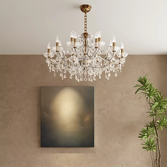 Chandelier French Chandelier European Chandelier French Crystal Chandelier 3d model