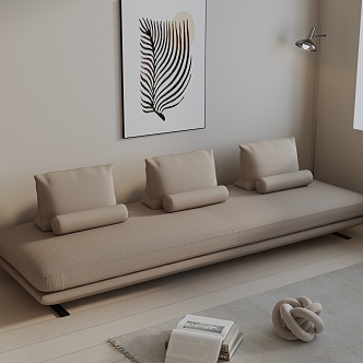 Three-seat sofa 3d model