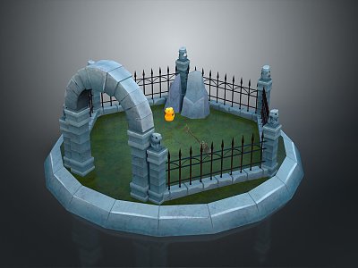 Catacombs graveyard cartoon graveyard cartoon graveyard cartoon graveyard 3d model