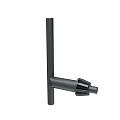 Black Metal Mechanical Equipment Part With Long Rod And End Connector