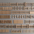 Various Wooden Fence Designs Featuring Intricate Patterns And Decorative Styles