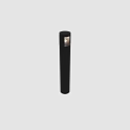 Black Cylindrical Outdoor Light For Garden Pathway With LED Lighting