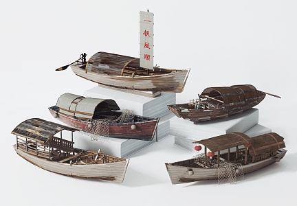 Chinese boat 3d model