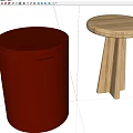 Nordic Side Several Combination Round Corner Several 3d model