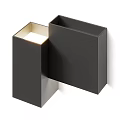 Modern Square Wall Lamp With Light Beige Finish And Wall Mounted Design