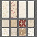 Various Stylish Wall Decor Patterns With Floral Designs And Neutral Textures