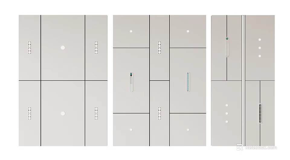 Modern Ceiling Design With White Panels Different Patterns And Clean Aesthetic 3d model