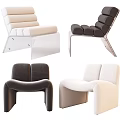 Modern Single Sofa Designs In Beige Black And White With Ergonomic Comfort For Home Decor