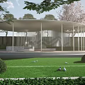 Elliptic landscape gallery fold parameter grid landscape wall 3d model