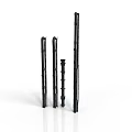 Black Long Strip Equipment Components With Different Lengths And Structural Holes