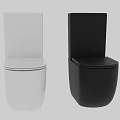 White Modern Toilet with Sleek Design and Clean Lines for Contemporary Bathrooms