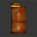 Traditional Japanese Tatami Mat With Green Patterned Area Rug For Living Space