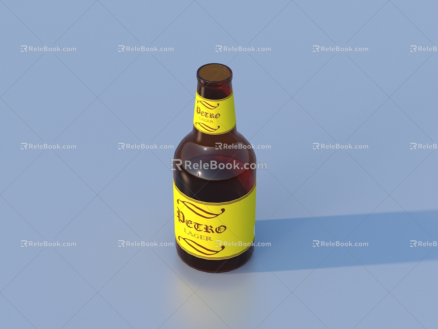 Bottle Beverage Beer 3d model