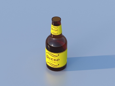 Bottle Beverage Beer 3d model