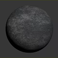 Dark Artistic Sphere With Yellow Orange Spots And Textured Reflective Base