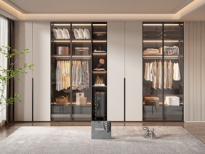 Modern wardrobe 3d model