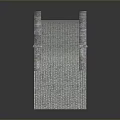 3D Rendered Stone Arch Bridge Model With Symmetrical Structure And Reflection
