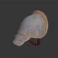 Helmet Shaped Metallic Household Item With Copper Trim And Silver Finish For Home Decor