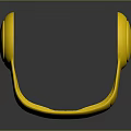Stylish Yellow Headband With Modern Design And Transparent Stripe For Comfortable Wear