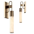 Modern Wall Lights With Sleek Metal Frame And Cylindrical Glass Shade For Home Decoration