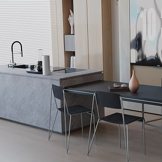 Modern table combination 3d model