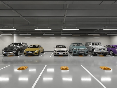 Modern Parking 3d model