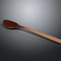 Handmade Natural Wooden Spoon With Smooth Handle For Kitchen Cooking Use