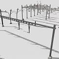 Heavy Duty Vehicle Chassis Frame With Metal Supports And Structural Design