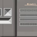 MinotLi Air Conditioner Vents With Modern Design On Interior Wall And Cabinet Mounted