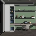 Modern study 3d model