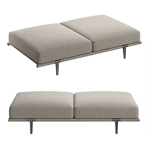 Modern Sofa Bench Upholstered Furniture Italy 3d model