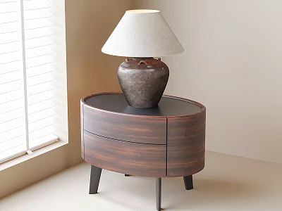 Bedside table lamp 3d model