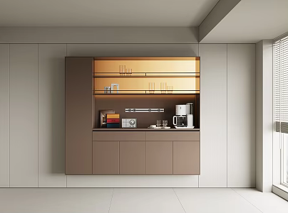 Modern Wine Cabinet Sideboard 3d model