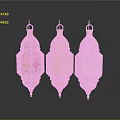 Traditional Decorative Lanterns With Colorful Gold White Ornate Intricate Patterns