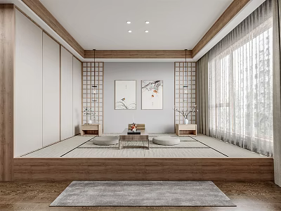 New Chinese Tea Room 3d model