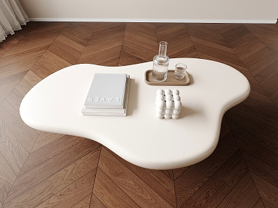 Coffee table side round corner model