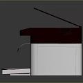 Multifunction Electronic Printer With Scanner Control Panel And Paper Tray For Document Output