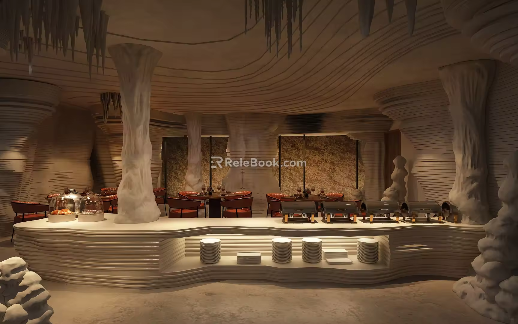 Cafeteria 3d model