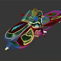 Futuristic Black Motorcycle With Sleek Design Blue Glowing Accents And Sci Fi Rider